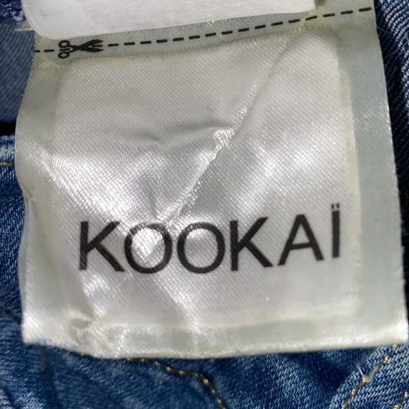 KOOKAI DENIM BLUE JEANS FISH SCALE PRINT SZ 28 W/34 - Picture 10 of 12